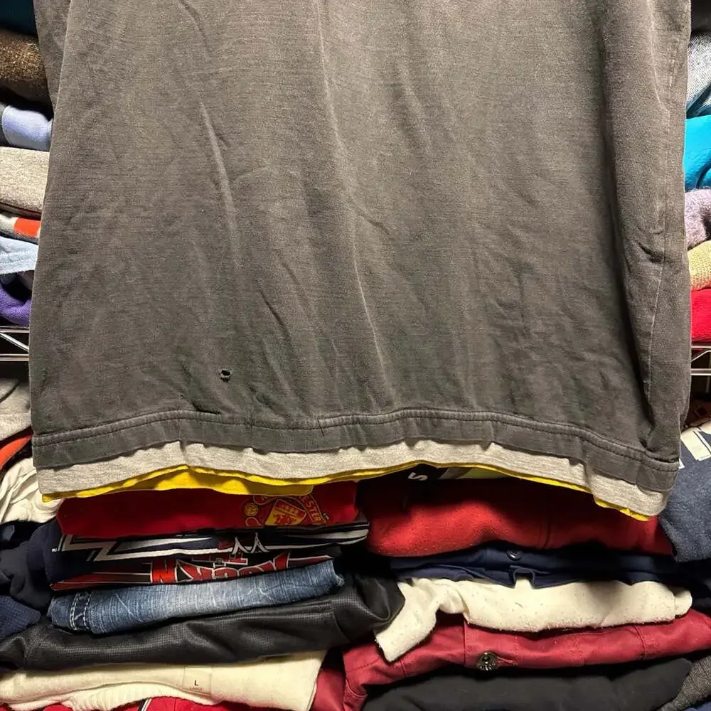 Vintage 212 NYC Tanglewood Corp Triple Layered T-Shirt Size L Faded Black - Picture 6 of 8